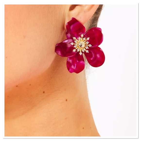 Lilly Pulitzer Oversized Orchid Earrings main image 0